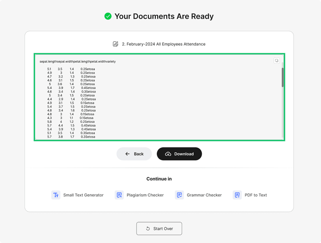 Preview your TXT files (Optional)