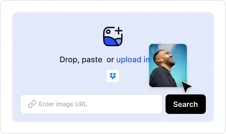 Uploading an image to AI reverse Image Search