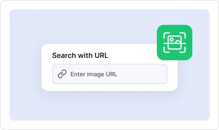 Click the search button to start an image search
