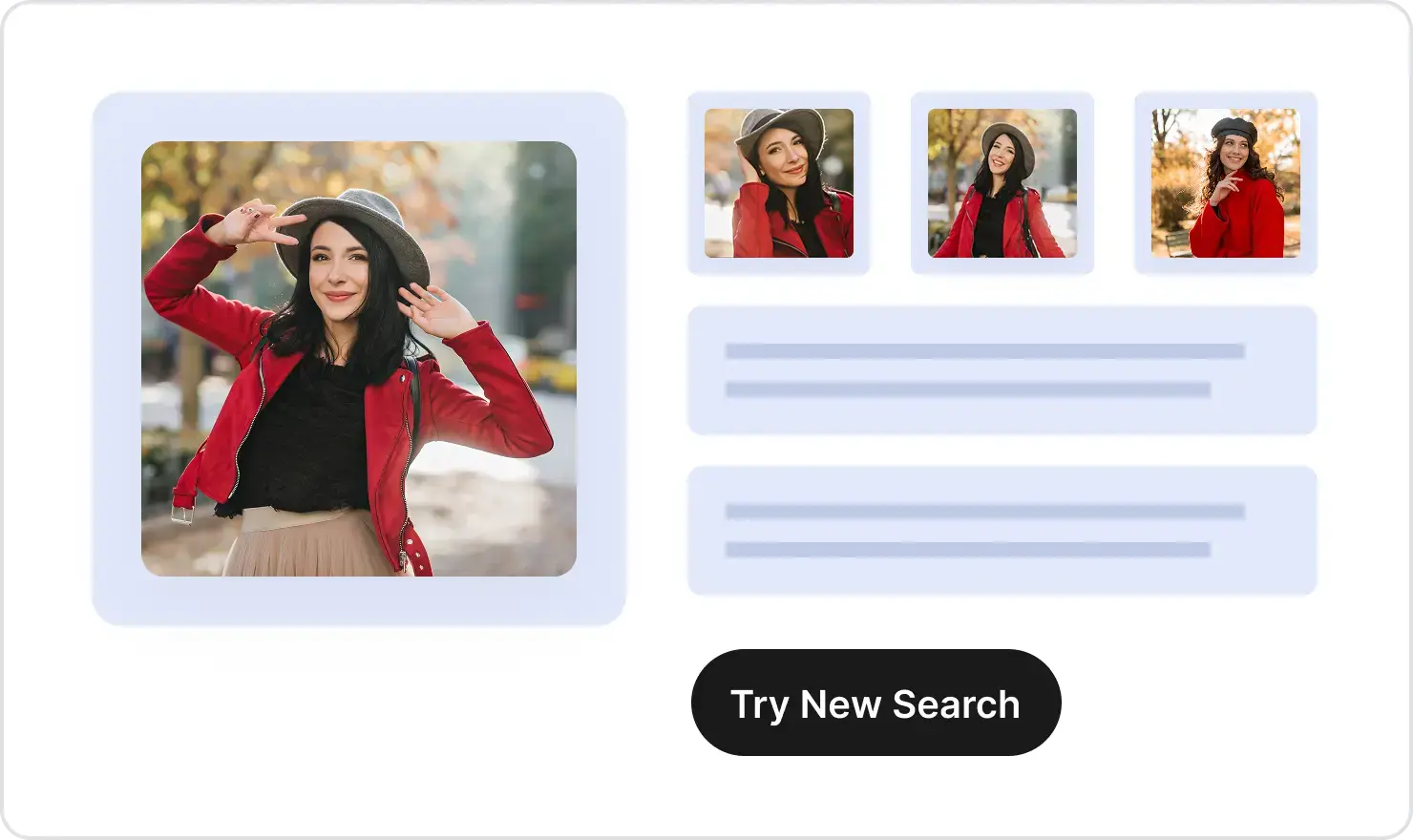 Result page image of our Reverse Image Search tool